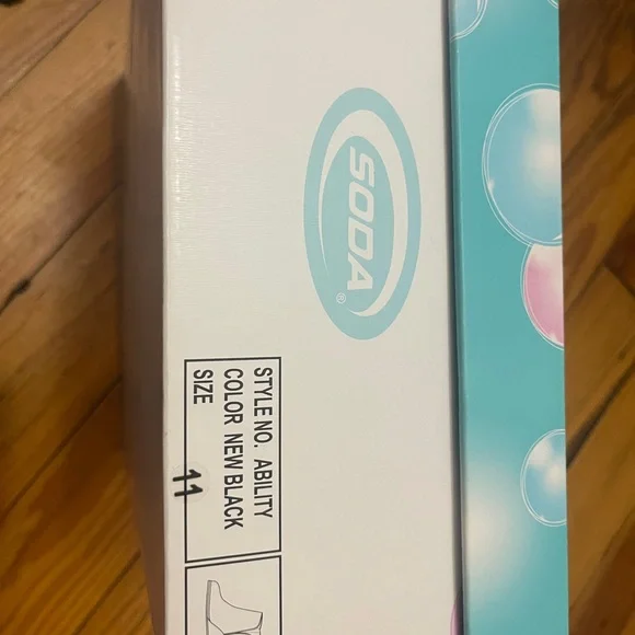 Soda Black Ankle Booties with Sleek Minimalist Design - Picture 6 of 6